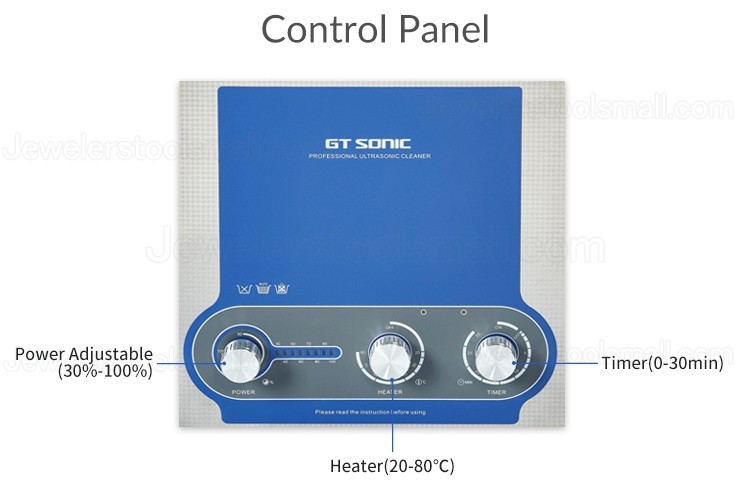 GT SONIC-P 2-27L 100-500W Ultrasonic Cleaner with Heater & Timer for Jewelry, Lab, Home
